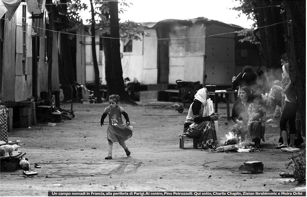 Campo nomadi alla periferia di Parigi